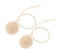 Generic 2pcs Cat Scratch Ball Replacement with Tail Sisal Jute Rope Easy Installation Cat Scratch Interactive Kitten with Multifunctional Design and Stylish Appearance