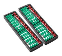Generic 2pcs Chinese Plastic Abacus Educational Counting Tool for Beads Abacus for Learning Mental Arithmetic and Brain Development