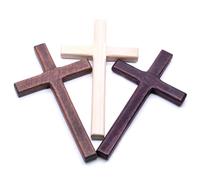 Generic 2pcs Christ Wooden Crosses Hand Carvings Religious Cross Christian Pray Crucifix Jesus for Men & Women Ornaments For Church, House Warming, Wedding (Wine Red)