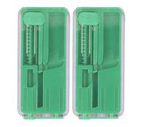 Generic 2PCS Cigarette Explosion Beads Pushers, Smoking Beads Pusher with Box Lighter One Hand Working, Cigarette Accessory, Reduce Dryness and Odor (Green)