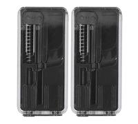Generic 2PCS Cigarette Explosion Beads Pushers, Smoking Beads Pusher with Box Lighter One Hand Working, Cigarette Accessory, Reduce Dryness and Odor (Black)