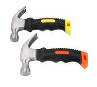 Generic 2Pcs Claw Hammer Round Tool Mini Circular Circle Miniature TPR Handle Puller Claw Hammers
