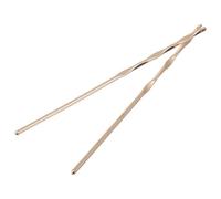 Generic 2pcs Copper DIY Hair Chopstick Materials Wave Pattern Hanfu Bridal Hair Accessories for Women Handmade Stick Set for Traditional