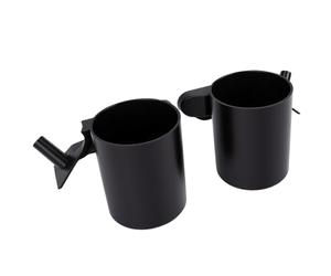 Generic 2pcs Dashboard Cup Holder Replacement for Model Y, Durable Black Drink Holders for Front Doors, Perfect for Storing Cups and Essentials