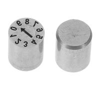 Generic 2pcs Date Stamp Adjustable 0-9 Stamp Date Flexible Number Adjustment for Manufacturing Tracking and Office Use with Stainless Steel Metal Material