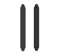 Generic 2pcs Decoration Strips Replacement for Switch 2nd Generation Host (Black Black)