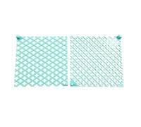 Generic 2Pcs Diamonds Painting Ruler Plastic Diamond Mesh Dot Drill Alignment Art Tool with Blank Grids for Full & Partial Drills DIY Crafts Projects (Turquoise Blue)