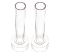 Generic 2pcs DIY Candle Moulds Plastic One-piece Moulds for Tapered Pillar Candle Making Reusable and Impermeable