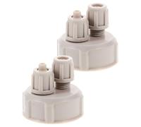 Generic 2Pcs DIY Co2 Bottle Cap for Aquarium Reactor, Air Diffuser Generator Accessory, Quick-Twist Air Bottle Cap Kit for Fish Tank Plant Aeration