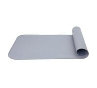 Generic 2pcs Dog Feeding Mat, Anti-Slip Silicone Pet Food Pad for Floors, Compact Size 16.54x8.46in, Grey Color (Gray)
