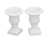 Generic 2pcs Dollhouse Planter Resin Miniature Roman Column Planter 1 12 Scale 4.6cm for Dollhouse Garden Wedding Table Decor Indoor Mini Scenes and Kids Play Display