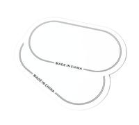 Generic 2PCS Drum Head Patch PET Wear Resistant Drumhead Patch Protector for Overtone Control, Applicable for Music Recording, Excellent PET Material (Double Pedal White)