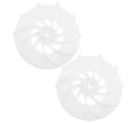Generic 2pcs Dryer Accessories Portable Air Compressor Mini Blow Dryer Small Dryer Round Shaft Compressor Small Compressor Fan Blowdryer Motor Fan Plastic White