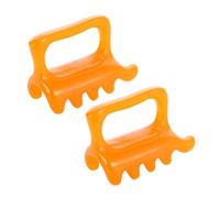 Generic 2pcs Dual Push Muscle Tool for Back and Neck Portable Manual Gua Sha Scraping Massager for Shoulder and Spine Trigger Point Roller for Tension Relief and Muscle Knot Removal Deep