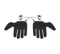Generic 2Pcs Electric Glove Heating Pads Ultra Thin 5 Finger Heating Sheets with 3 Adjustable Gears for Skiing Cycling Outdoor Cold Weather