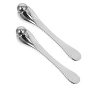 Generic 2PCS Eye Roller Ball Stick for Dark Circles and Puffiness Stainless Steel Under Eye Depuffer Tool with Facial Serum Applicator Mini Portable for