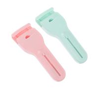 Generic 2pcs Eyelash Curlers Brush Set, Long Handle Lash Curlers Cosmetic Tools for Makeup, Portable Eyelash Makeup Tools for Women, Pink and Green Lash Beauty Accessories