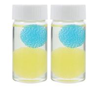 Generic 2pcs Eyelash Tweezers Cleaning Liquids Eyelash Graft Tweezers Cleaner with Sponge Silicone and Glass for Efficient Glue Removal Professional Salon Use Random Color