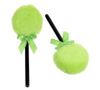 Generic 2pcs Eyeshadow Sponge Brow Shimmer Huda Brushes Facial Face Powder Makeup Puff Powder Puffs Puff for Body Liquid Blush Fit Me Concealer Eyeliner Kit Green Plush