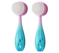 Generic 2pcs Facial Cleansing Massage Brush Scrub Brush Scrubber Skin Care Tools Cleaning Tools Facial Tools Skincare Tools Face Washer Face Washing Brush Face Exfoliator Plastic
