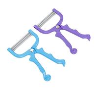 Generic 2pcs Facial Hair Remover Double Spring Design for Complete Hair Removal Suitable for Upper Lip and Chin Safe for Many Skin Types Stainless Steel and Plastic Blue and Purple Lips Removal