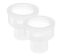 Generic 2pcs Faucet Washer Silicone Sealing Gasket, White, Easy Install, Smooth Surface Finish, for Beverage Dispensers and Milk Tea Barrels, Homes