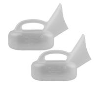 Generic 2pcs Female Graduated Urinals Chamber Pot Thickened Plastic Portable 1000ml Urine Measuring Bottle for Hospital Travel Use