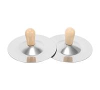 Generic 2pcs Finger Cymbals Mini Musical Instruments Cymbals for Early Education and Interaction Clear Sound Percussion for Boys