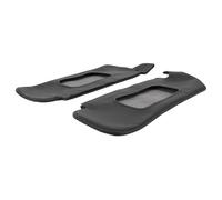 Generic 2Pcs Fit for Sun Visor Cover Set Fit for Mustang 1994-2004, Premium PU Leather Material for Scratch Protection (Black)