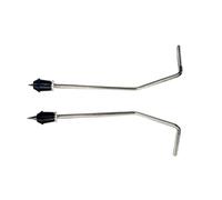 Generic 2Pcs Floor Tom Legs Replace Spare Drum Component Equipment Bass Drum Legs Drum Drum Riser Floor Foot for Drummer Repairing