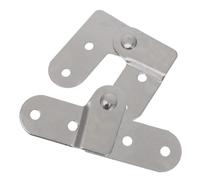 Generic 2pcs Folding Door Hinges Silver Iron Attic Ladder Parts Compact Step Ladder Hinge Enhances Stability for Pull and Parts