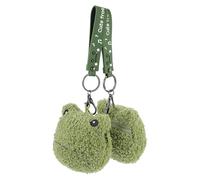 Generic 2pcs Frog Head Keychain Cartoon Adorable Coin Purse for Change Storage for Everyday Carry as Novelty for Frog Lovers