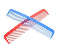 Generic 2pcs Giant Clown Comb Oversized Funny Costume Accessory for Carnival and Stage Performances Vibrant Red and Blue Exaggerated Props for Holiday Parties and Comedy Acts
