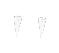 Generic 2pcs Glass Vase Jars Beehive Drainage Vase with Lid Feature Tear Conical Automatic Frame Ring Plate Hydroponics Cord Outdoors Tremolo Gauge Pentagram The Wire Hanging Giant Bells