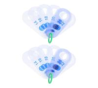 Generic 2pcs Grape Diameter Measuring Ruler for Accurate Fruit Size Measurement, Portable Plastic Gauge Tool Suitable for Farmers the Field, Easy Classification and Grading