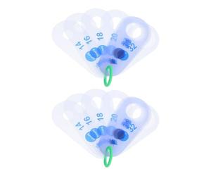 Generic 2pcs Grape Diameter Measuring Ruler for Accurate Fruit Size Measurement, Portable Plastic Gauge Tool Suitable for Farmers the Field, Easy Classification and Grading