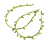 Generic 2pcs Green Leaf Headband Hair Crown Lifelike Hairpiece for Weddings Birthdays and Parties Durable and Vibrant Color for Women