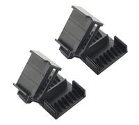 Generic 2pcs Hair Clipper Guard Replacement Attachments for Precision Edge Trimming and Preventing Hair Pulling, Black Abs Material with Closely Spaced Teeth and Ergonomic Curve,