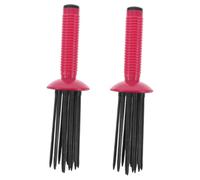 Generic 2pcs Hair Curling Brush Multi Functional Frizz Wand Comb for Blow Drying Styling Lightweight Travel Tool for Curly Hair Fluffy Shaping Comb for Home Use