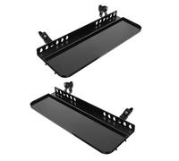 Generic 2pcs Hand-cranked Tripod Tray Portable Painting Rack Plastic Detachable Easel Tray Shelf for Artists Storage for Drawing Easel Shelf Organizer for Travel Painting Equipment