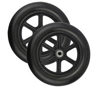 Generic 2Pcs Heavy Duty 6-Inch Universal Front Wheel Replacement for Wheelchair Walker, Multipurpose Solid Tire Practical Front Wheel Accessory for Elderly Mobility Aid