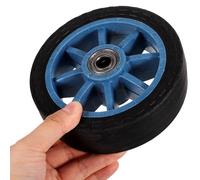 Generic 2pcs Heavy Duty Pvc Wheelchair Replacement Wheels for Push Cart and Wheelchair, User-friendly Removable Design, Sturdy Rubber Tires Suitable for Outdoor Use