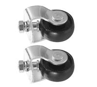 Generic 2pcs Heavy Duty Swivel Jack Caster Wheels for 2 Ton Hydraulic Floor Jack Metal Replacement Front Wheels for Garage Car Accessories