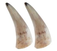 Generic 2pcs Horn Wine Glass Beer Mugs Coffee Cups Coffee Mug Artwork Horn Mug Horn Decor for Drinking Wine Handmade Horn Decor Beer Cup Horn Cup for Decor Ox Drinking Mug Horn Cups Horns