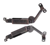 Generic 2pcs Iron Spring Lid Support Hinges for Chest Lid Easy to Maintain and Clean Suitable for Cedar Chests and Project Use Sturdy Cabinet Door Hardware