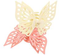 Generic 2pcs Large Matte Butterfly Hair Clips Non-slip Hair Claw Barrettes for Women Comfortable Hold with Moderate Spring Elasticity for Everyday Use and Special Occasions