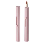 Generic 2pcs Lipstick Brush Retractable Lip Gloss Applicator Stylish Color Minimalist Look Artificial Fiber Plastic with Cap for Facial Makeup Women Makeup Tools