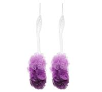 Generic 2pcs Long Handle Bathing Body Scrubber Brushes for Shower and Bath, Non-Slip Bath Tools with Exfoliating Back Scrubber, Suitable for Home Bathroom Cleaning and Massage Random Color