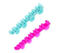 Generic 2pcs Makeup Brush Drying Stand with Suction Cup Silicone Brush Holder Organizer for Air Drying Cosmetic Brushes Rack for Makeup Brush Storage
