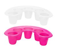 Generic 2pcs Manicure Tool Nail Tools Nail Art Tools Nail Bowl Soak Nail Salon Bowls Finger Soak Bowl Nails Exfoliating Containers Soaking Container Finger Soaking Bowl Plastic